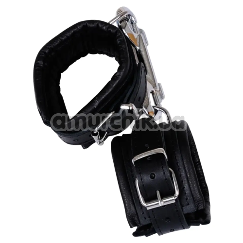 Наручники Zado Leather Cuffs, черные - Фото №1