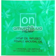 Возбуждающее масло Sensuva On Female Arousal Oil Hemp, 0.5 мл - Фото №1
