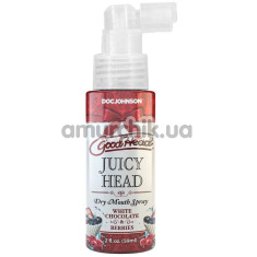 Оральный спрей GoodHead Juicy Head Dry Mouth Spray White Chocolate And Berries - ягоды в белом шоколаде, 59 мл - Фото №1