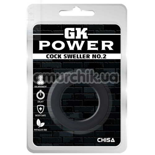 Ерекційне кільце GK Power Cock Sweller No.2, чорне