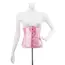 Корсет DS Fetish Vintage Satin Underbust Corset, розовый - Фото №4