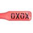 Шлепалка овальная DS Fetish Paddle XOXO, красная - Фото №3