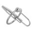 Уретральная вставка с эрекционным кольцом Sextreme Steel Penisplug 2.8, серебряная - Фото №0