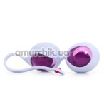 Вагінальні кульки OVO L1, біло-рожеві - Фото №1