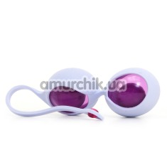 Вагинальные шарики OVO L1, бело-розовые - Фото №1