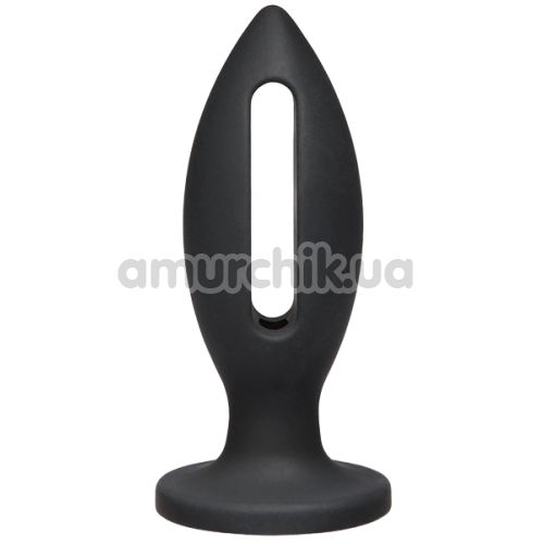 Анальная пробка Kink Lube Luge Premium Silicone Plug 4, черная - Фото №1