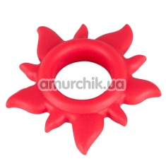 Эрекционное кольцо Sun Cockring, красное - Фото №1