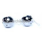 Вагинальные шарики Boss Series Duo Balls Silver, серебряные - Фото №1
