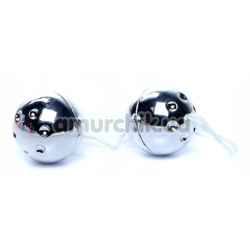 Вагинальные шарики Boss Series Duo Balls Silver, серебряные