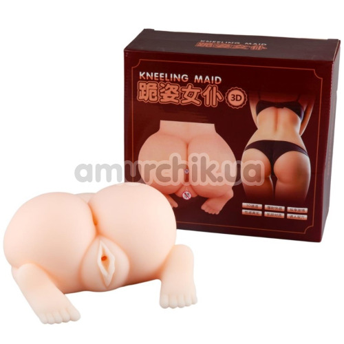 Штучна вагіна і анус Boss Of Toys Kneeling Maid Pussy & Ass 04, тілесна