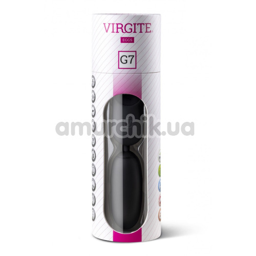 Виброяйцо Virgite Eggs Rechargeable G7, черное