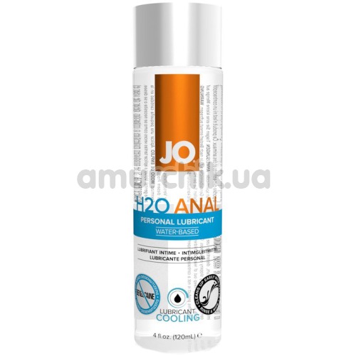 Анальный лубрикант JO Anal H2O Cool с охлаждающим эффектом, 120 мл