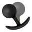 Анальная пробка Alume Weighted Silicone Butt Plug M, черная - Фото №4