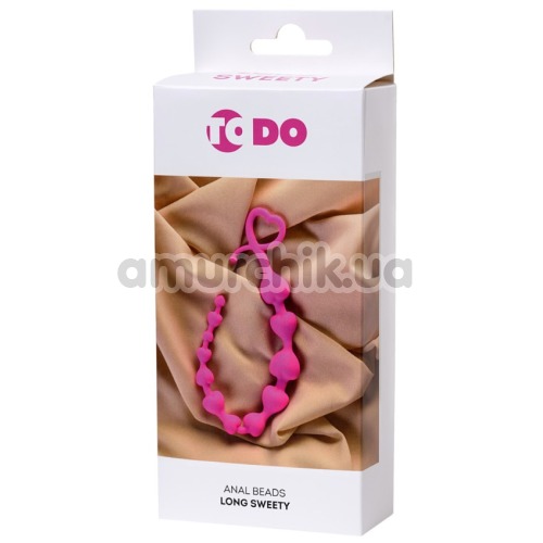 Анальная цепочка ToDo Anal Beads Long Sweety, розовая