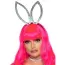 Комплект аксесуарів зайчика Leg Avenue Faux Rhinestone Bunny Ear Headband & Heart Choker 2 Piece: обруч з вушками + чокер - Фото №1