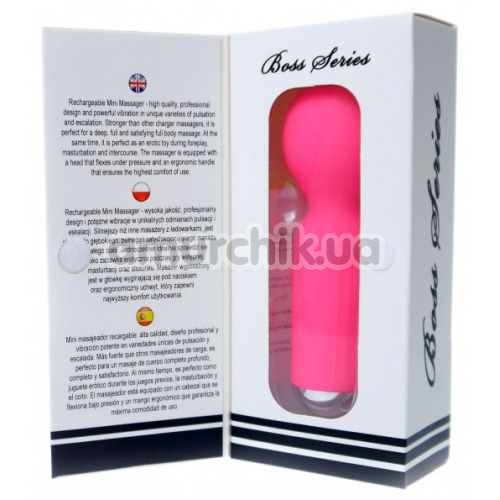Клиторальный вибратор Boss Series Rechargeable Mini Massager, розовый