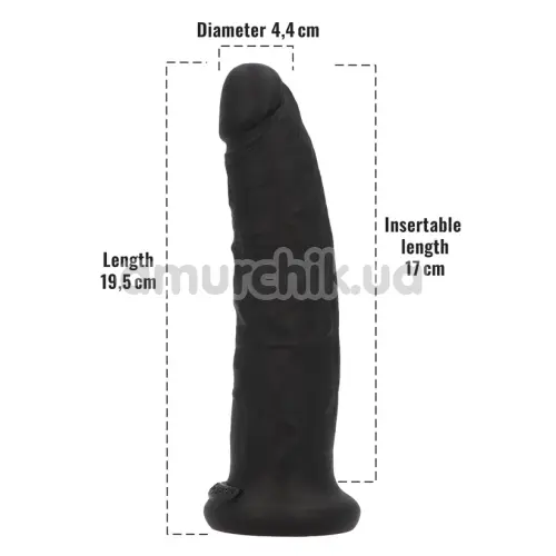 Фаллоимитатор с ароматом лакрицы Delicious Dildo Liquorice 19.5 см, черный