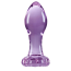 Анальная пробка Crystal Glass Flower, фиолетовая - Фото №1