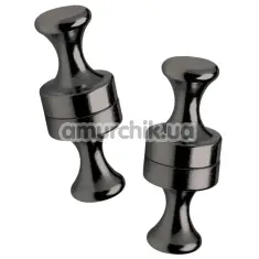 Магнітні затискачі для сосків Master Series Power Pins Magnetic Clamps, чорні - Фото №1