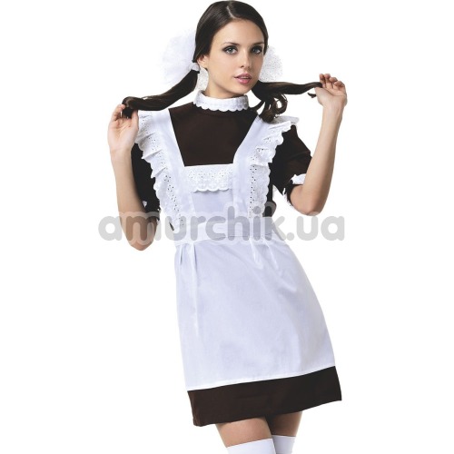 Костюм школярки Schoolgirl Costume, біло-коричневий