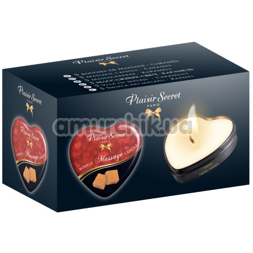 Масажна свічка Plaisir Secret Paris Bougie Massage Caramel - карамель, 35 мл