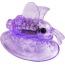 Вакуумная помпа с вибрацией для клитора Butterfly Clitoral Pump, фиолетовая - Фото №2