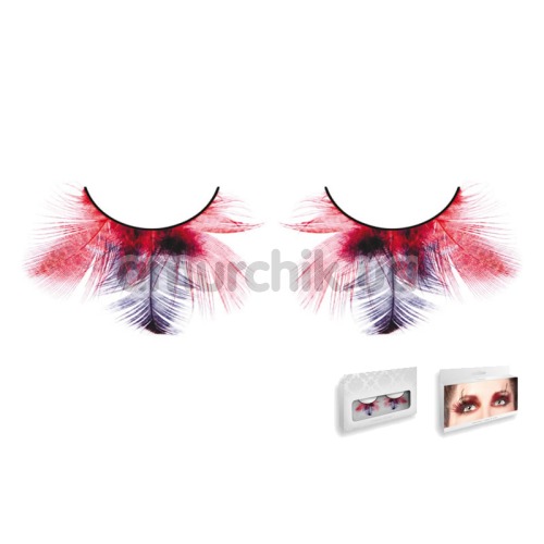 Ресницы Red-Purple Feather Eyelashes (модель 622)
