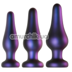 Набор из 3 анальных пробок Hueman Comets Butt Plug Set Of Three, фиолетовый - Фото №1