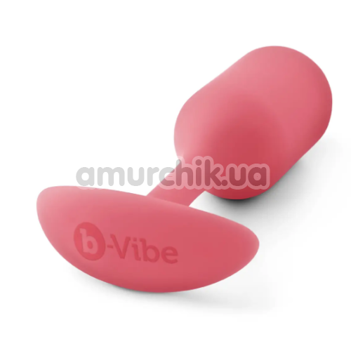 Анальна пробка зі зміщеним центром ваги B-Vibe Snug Plug 2, рожева