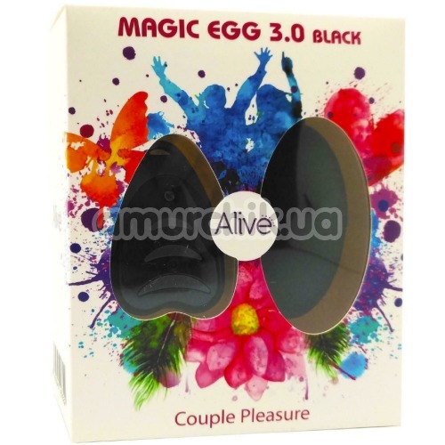 Віброяйце Alive Magic Egg 3.0, чорне