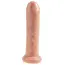 Страпон King Cock Uncut Cock With Strap-On Harness 7, тілесний - Фото №6