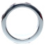 Эрекционное кольцо с розовыми кристаллами Boss Series Metal Ring Diamonds Large, серебряное - Фото №3