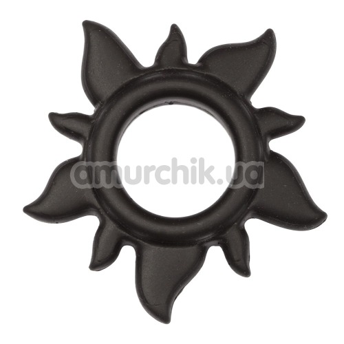 Эрекционное кольцо XaXaXoom PlaySun Ring, черное - Фото №1