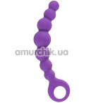 Анальная цепочка Alive Bubble Chain, фиолетовая - Фото №1