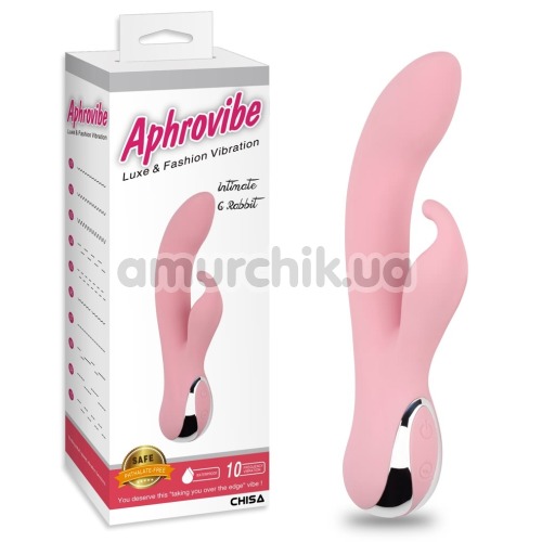 Вибратор Aphrovibe Intimate G Rabbit, розовый