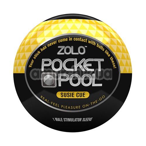 Мастурбатор Zolo Pocket Pool - Susie Cue - Фото №1