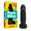 Мыло в виде пениса с присоской Pure Bliss Mini, черное - Фото №5