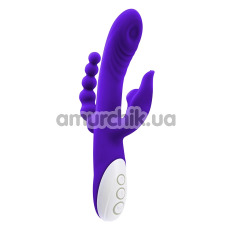Анально-вагинально-клиторальный вибратор Evolved Lick Me, фиолетовый - Фото №1