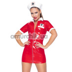 Костюм медсестри Black Level Nurse червоний: сукня + чепчик - Фото №1