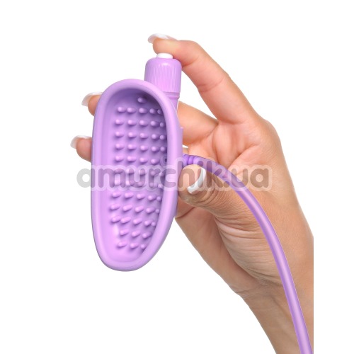 Вакуумная помпа с вибрацией для клитора Fantasy For Her Sensual Pump-Her, фиолетовая