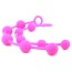 Набір анальних ланцюжків Posh Silicone "O" Beads, рожевий - Фото №3