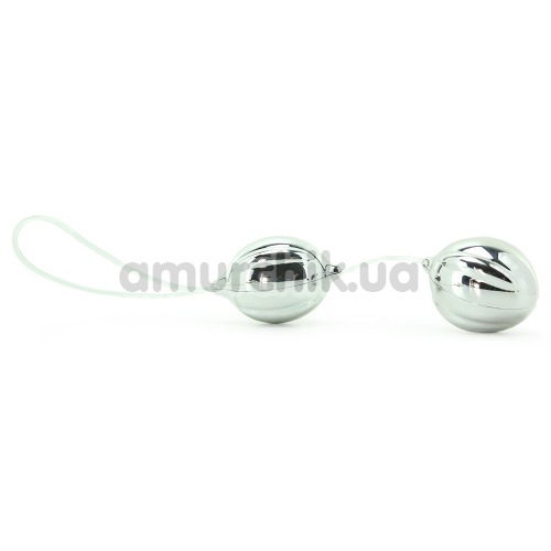 Вагинальные шарики ViBalls Duo, серебряные