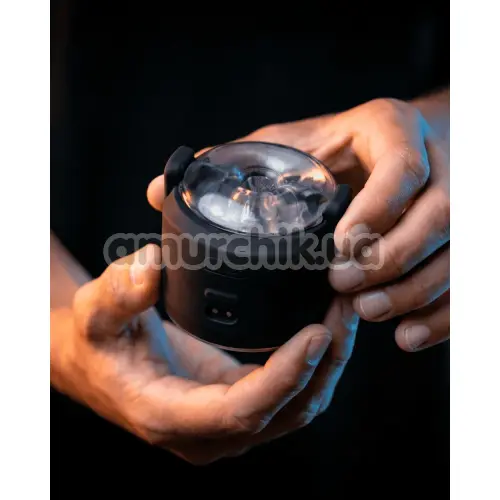 Інтерактивний мастурбатор з вібрацією Kiiroo Powershot, прозорий