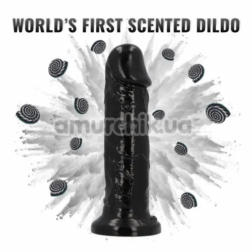 Фаллоимитатор с ароматом лакрицы Delicious Dildo Liquorice 25 см, черный