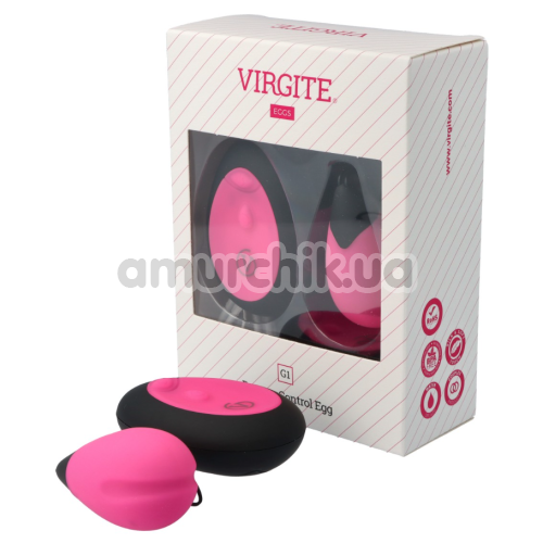 Виброяйцо Virgite Remote Control Egg G1, розовое