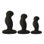 Набор из 3 анальных пробок с вибрацией Nexus G-Play + Trio, черный - Фото №1