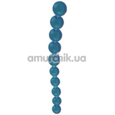 Анальные бусы Jumbo Jelly Thai Beads голубые - Фото №1