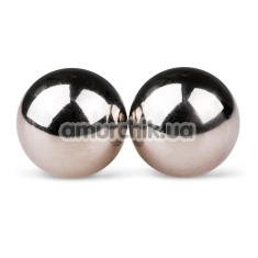 Вагинальные шарики Easy Toys Ben Wa Magnetic Exercise Balls 12 mm, серебряные  - Фото №1