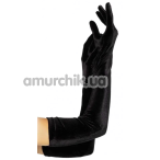 Перчатки Leg Avenue Stretch Velvet Opera Length Gloves, черные - Фото №1