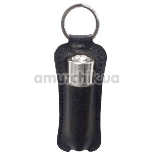 Вибропуля First-Class Bullet With Key Chain Pouch, серебряная